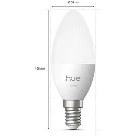 Philips LED-Leuchtmittel E14 2 W warmweiß 2 St.