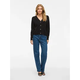 VILA Viril V-Neck Knit Cardigan Schwarz XS