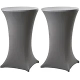 Trutzholm Stehtischhusse Stretch Anthrazit Ø 80 cm 2er Set