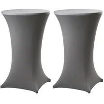 Trutzholm Stehtischhusse Stretch Anthrazit Ø 80 cm 2er Set