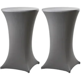 Trutzholm Stehtischhusse Stretch Anthrazit Ø 80 cm 2er Set