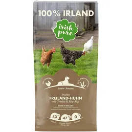 Irish Pure Senior | 12kg | Freiland-Huhn mit Kelp-Alge & Gemüse | Hoher Fleischanteil | Getreidefrei | Sensitiv | Hundetrockenfutter | Hundefutter für alle Rassen
