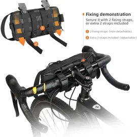 luxuskollektion Fahrrad Lenkertasche schwarz