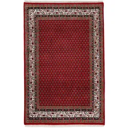 Orientteppich WOVEN ARTS "Orientteppich Mir", rot, B:70cm H:15mm L:140cm, Wolle, Teppiche, handgeknüpft, Wohnzimmer, reine Wolle