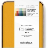 SCHLAFGUT Premium Baumwolle 180 x 200 - 200 x 220 cm yellow deep