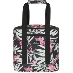 Strandtasche ROXY "Water Effect", anthrazit wind swept floral, 100% Polyester, Taschen
