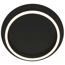 Steinhauer LED Wohnzimmerlampe Metall Schwarz D 32 cm