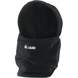 JAKO Neckwarmer mit Mütze schwarz Junior