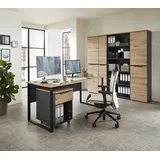 Innostyle Memphis Aktenregal 75 x 38 x 197 cm braun