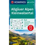 Kompass-Karten KOMPASS Wanderkarte 3 Allgäuer Alpen, Kleinwalsertal 1:50.000