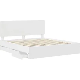 vidaXL Moderner Bettrahmen 180 x 200 cm Weiß