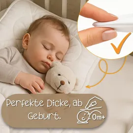 Totsy Baby Baby Bettdecke und Kissen Kinderdecke 90x120 cm - Kinderbettdecke Kinder Bettdecken Set und Decke für Kleinkind Babybett Mikrofaser Weiß - Weiß