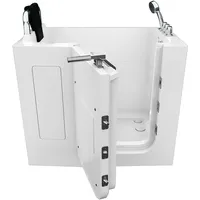 AcquaVapore Sitzbadewanne mit Tür 68 x 110 cm (S08-TH-A-L)