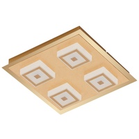 Briloner Leuchten Aufbauleuchte Wandleuchte Deckenleuchte 4 LED 5W Gold