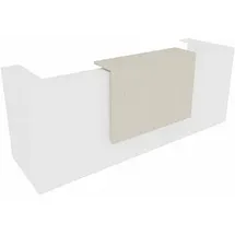 Quadrifoglio Empfangstheke gerade, weiß, ulme 285,0 x 88,0 x 113,0 cm