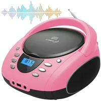 Cyberlux CL-720 CD-Player Tragbar CD/MP3/USB Radio Pink)