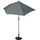 MCW Sonnenschirm halbrund Lorca, Halbschirm Balkonschirm, UV 50+ Polyester/Alu 3kg ~ 300cm anthrazit mit Ständer