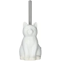 Wenko WC-Garnitur Cat weiß Stein, 1 St.