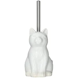 Wenko WC-Garnitur Cat weiß Stein, 1 St.
