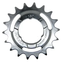 SunRace Steckkranz 18 Zähne 1/2 x 3/32 gekröpft grau