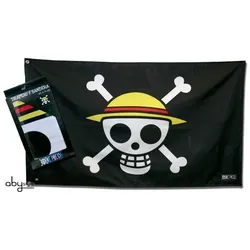 ABYstyle One Piece Piratenflagge / Fahne / Jolly Roger: Skull Ruffy (70 x 120 cm)