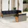 vidaXL Gartensofa-Set 8-tlg. grau Polyrattan