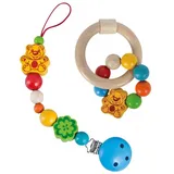 Eichhorn Beißring mit Schnullerkette