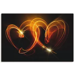 Wandbild ARTLAND "Verbundenheit", gold (farbe bild(er): goldfarben), B:90cm H:60cm, Bilder, als Alubild, Outdoorbild, Leinwandbild, Poster, Wandaufkleber