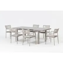 Primaster Garten-Essgruppe Rhodos mit ausziehbarem Tisch