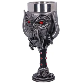 Nemesis Now Motorhead Kelch Glas, Silber, 20,5 cm
