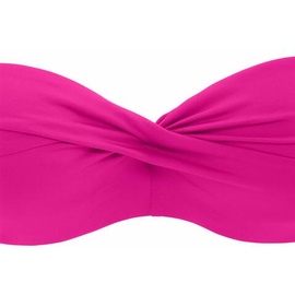 s.Oliver Bandeau-Bikini-Top »Spain«, unifarben mit Wickeloptik, pink Gr.34 Cup E,
