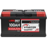 LANGZEIT lead acid Autobatterie 100AH 12V 830A/EN +30% Startleistung Batterie ersetzt 95Ah 88Ah 90Ah, komaptibel mit PKW