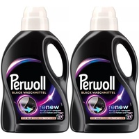 PERWOLL Black Waschmittel 2x 27 WL (54 Waschladungen), Feinwaschmittel reinigt sanft und erneuert dunkle Farben und Fasern, für alle dunklen Textilien, mit Dreifach-Renew-Technologie
