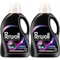 Perwoll Renew Black Waschmittel 2x 27 WL (54 Waschladungen), Feinwaschmittel reinigt sanft und erneuert dunkle Farben und Fasern, für alle dunklen Textilien, mit Dreifach-Renew-Technologie