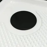 Aurlane Essential Round Komplettdusche mit Schiebetür 85 x 197 cm Schwarz