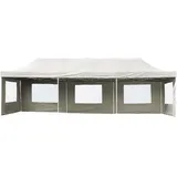 Profi Falt Pavillon 3x6 3x3 3x9 m Party-Zelt Fest-Zelt Markt-Zelt Garten-Zelt Event-Zelt (3 x 9 m, Weiß)