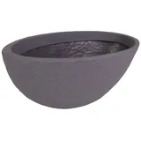 Jelenia Plast Ovaler Pflanzentopf 70 x 40 cm Grau