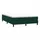 vidaXL Boxspringbett 140 x 220 cm Dunkelgrün