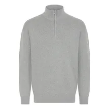 !Solid Troyer SDFinnet", Herren, Gr. XL, grau (griffin melange), Obermaterial: 70% Baumwolle CO recyc.. 30% Polyester Pol. recyc.., Pullover Troyer