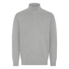 !Solid Troyer SDFinnet", Herren, Gr. XL, grau (griffin melange), Obermaterial: 70% Baumwolle CO recyc.. 30% Polyester Pol. recyc.., Pullover Troyer