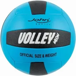 JOHN 52809 Neon Volleyball, Gr. 5/210 mm, Ca. 260-280g, Soft Grip, sortiert