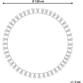 Beliani Teppich Irice Grün ø 120 cm
