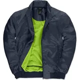 B & C Trooper Blouson Navy/Neon Green L