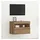 vidaXL Artisan Eiche TV-Lowboard 60 x 30 x 40 cm Braun Holzwerkstoff