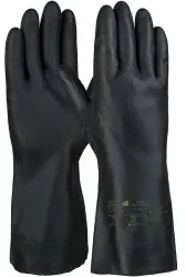 Fitzner Neopren/Latex Chemikalienschutzhandschuh 60381-8 , 1 Packung = 12 Paar, Größe 8