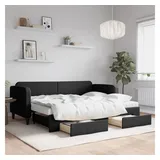 vidaXL Tagesbett 80 x 200 cm Schwarz