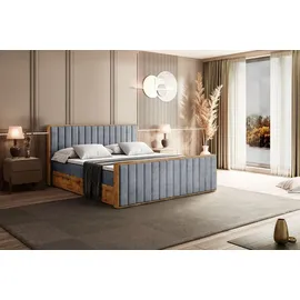 altdecor Boxbett 120 x 200 cm H3 Grau