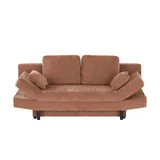 Smart Schlafsofa Mokka ¦ orange ¦ Maße (cm): B: 205 H: 87 T: 100.0