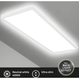 Briloner Deckenlampe LED Panel Ultra Flach Backlighteffekt Weiß