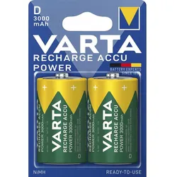 VARTA Batterie Recharge Akku - D , 3000 mAh